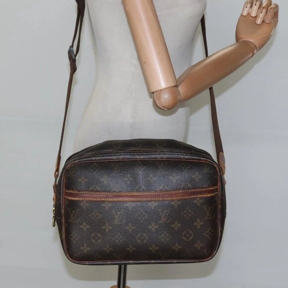 LOUIS VUITTON Monogram Reporter PM Shoulder Bag